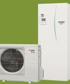 Ecodan CO2 luft til vand varmepumpe fra Mitsubishi