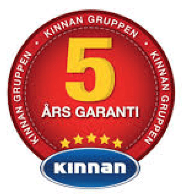 5 års garanti hos Kinnan Gruppen