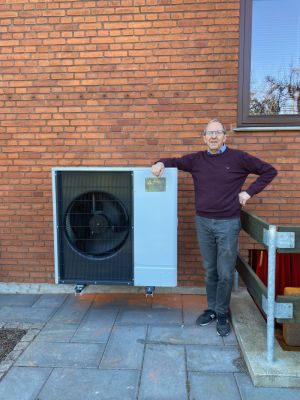 Jens fik en ny Ecodan luft til vand varmepumpe fra Mitsubishi - lille