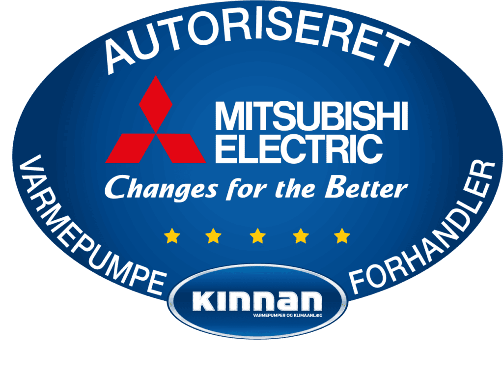 Dansk varme - Varmepumper - Certifikat Autoriseret Forhandler for Mitsubishi Electric